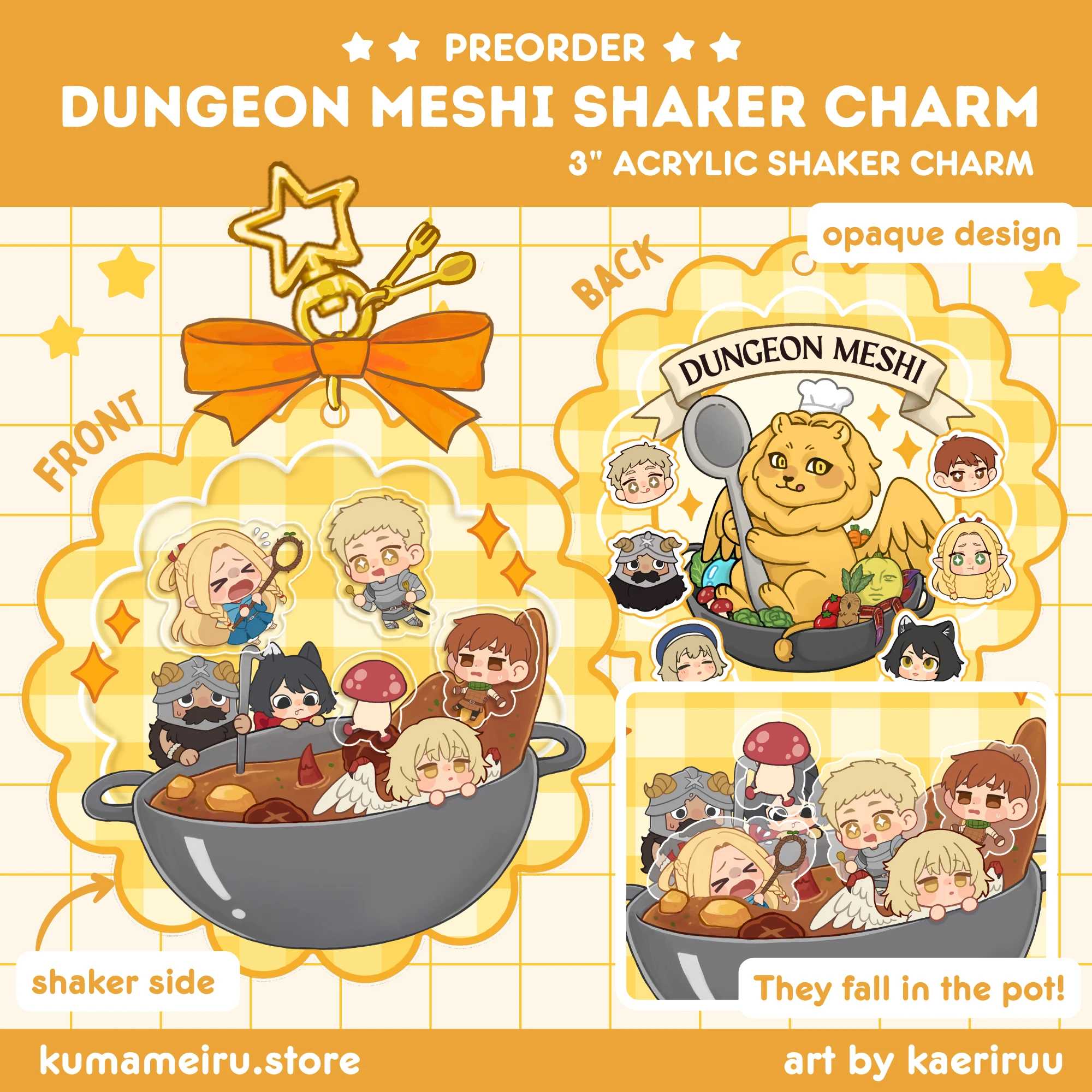 [Pre-order] Dungeon Meshi Shaker Charm